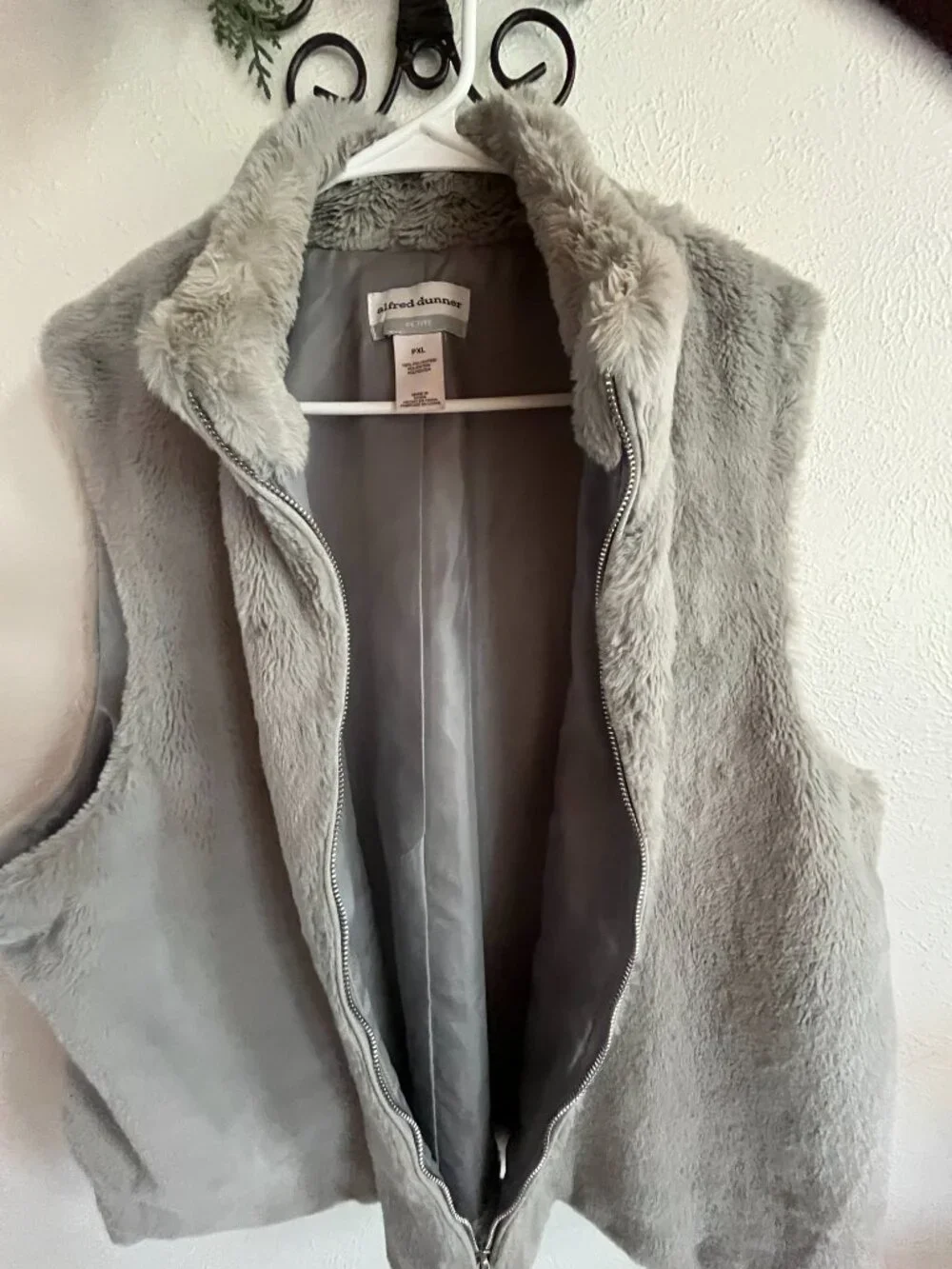 Gray Furry Jacket